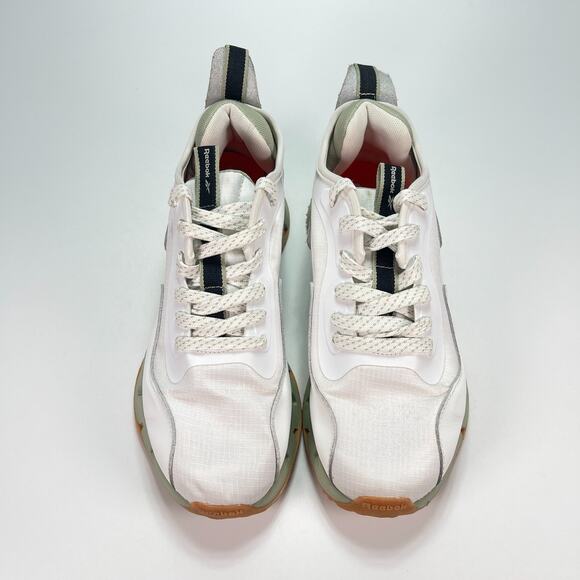 Reebok Womens Zig Dynamica White Green Athletic Running Shoes Women's Size 8 - Picture 3 of 11